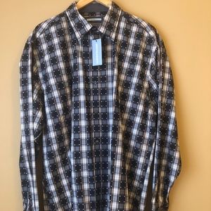 Johnston & Murphy LS mens button down shirt, XL